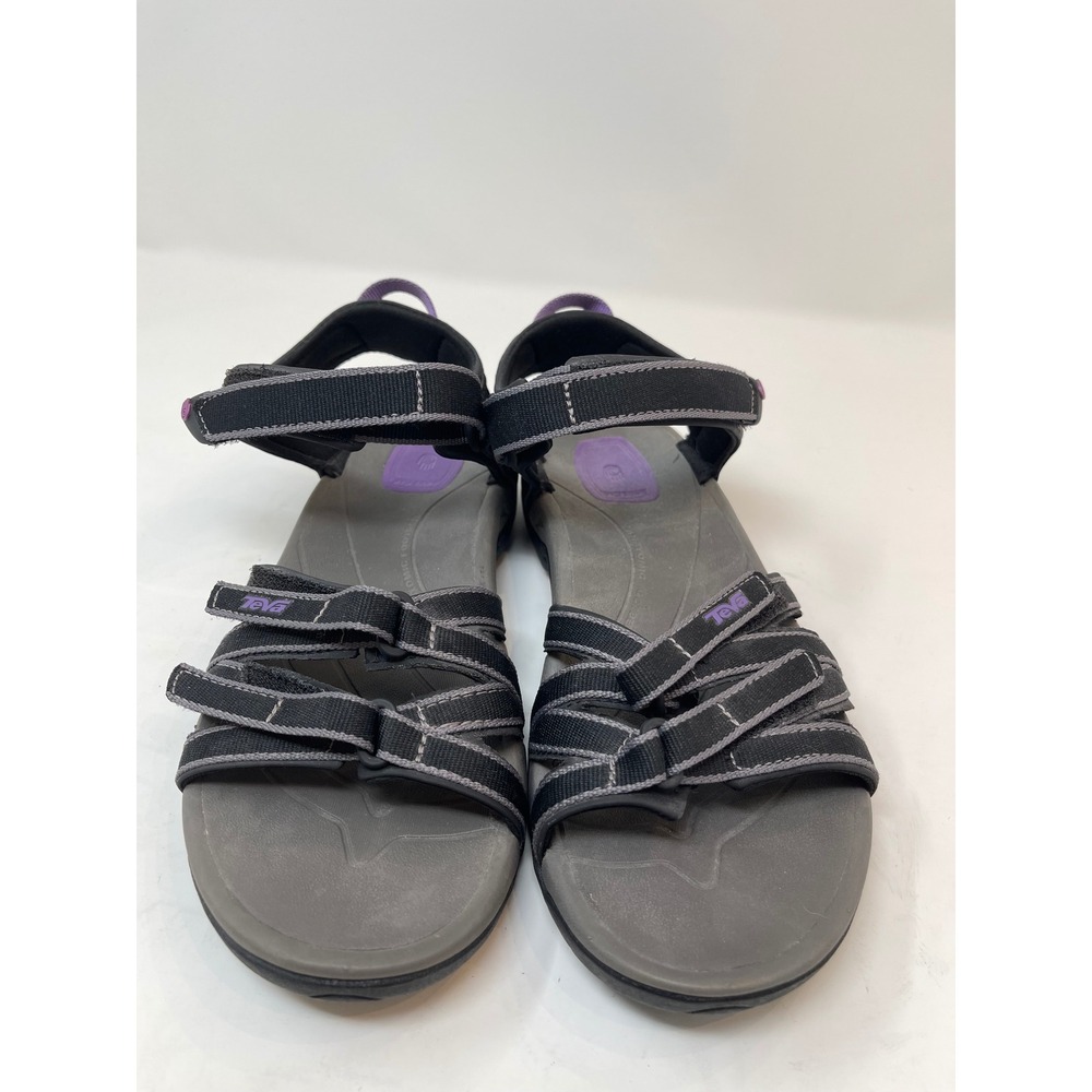 Teva Tirra‎ Sandals Womens 9 Grey Purple Excellent Strappy Hiking Sport Water